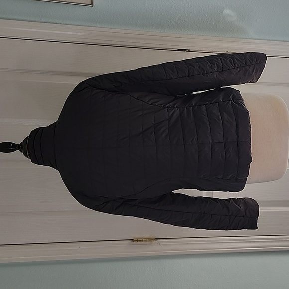 DKNY Black Quilted Coat size M - Picture 4 of 5